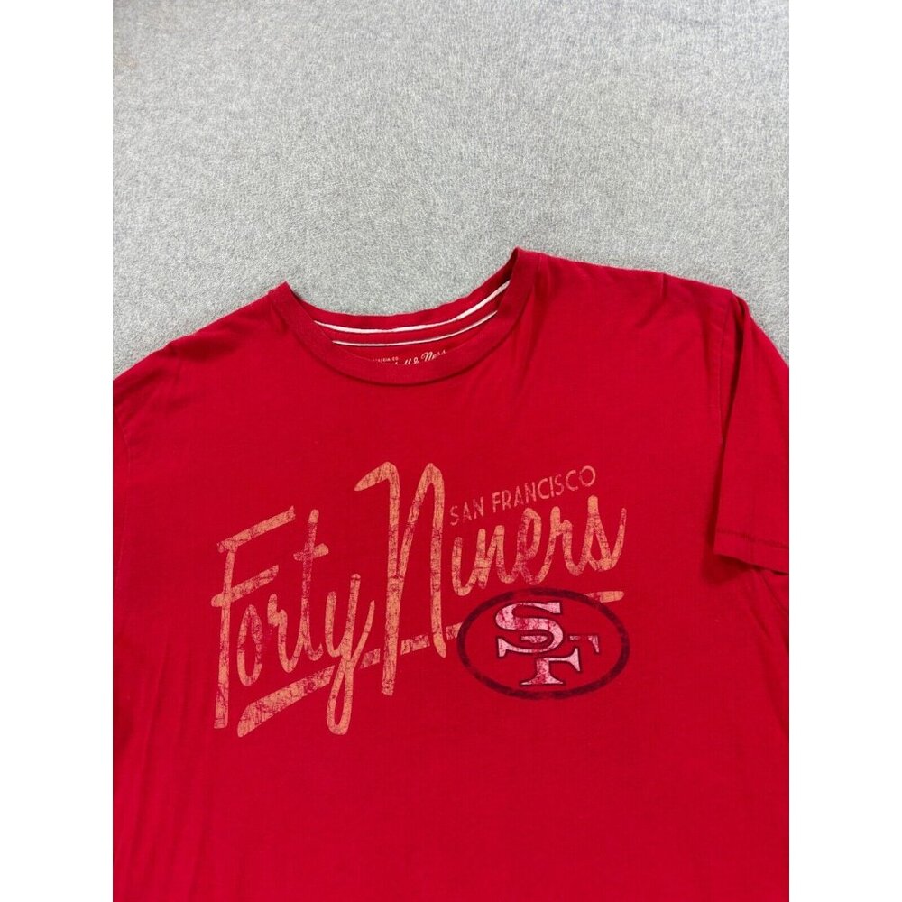 San Francisco 49ers Tailored Fit Sideline NFL Tee Shirt (Men's XL) Red - Picture 2 of 12